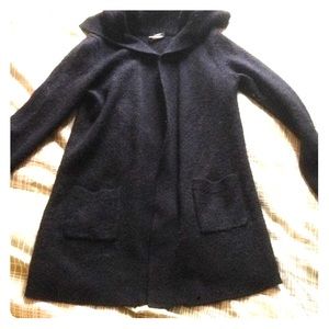 JCREW BLACK WOOL/Alpaca sweater